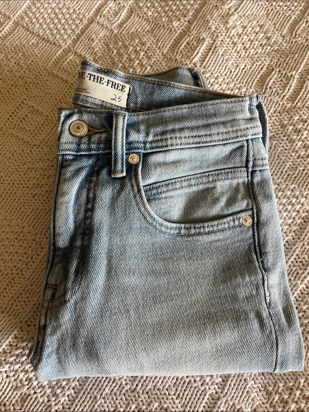 We The Free Leila High-Rise Leggy Slim Jeans Sz 25 - Picture 14 of 14